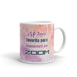 Taza “Mi taza favorita para ZOOM – ¿Podéis oírme?”